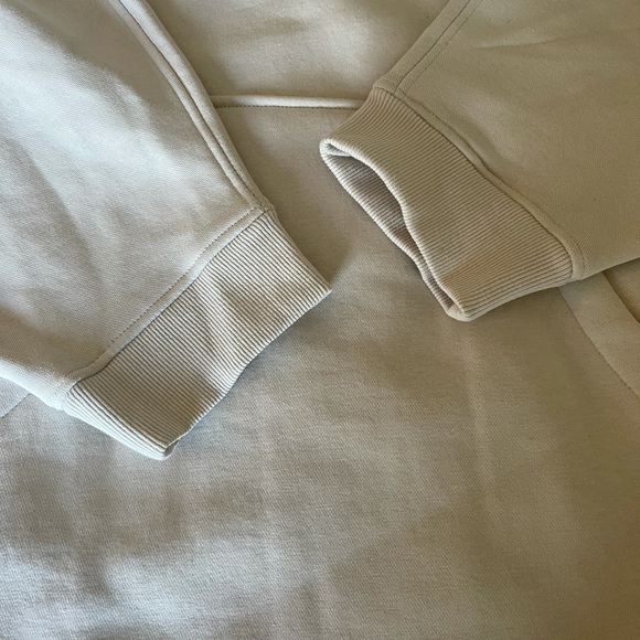 H&M Conscious Collection Taupe Oversized sweatshirt long Hoodie Dress - Picture 13 of 16